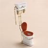 1:12 Dollhouse Miniature Furniture Bathroom Toilet White Porcelain Closestool DIY Decoration Ornament