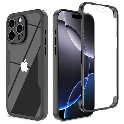 Funda protectora antigolpes de cuerpo completo 360° para iPhone 16 15 14 11 12 13 Pro Max Mini 15 16 Plus, de silicona suave y lujosa.