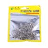 50pcs/ Stainless Steel Fishing Connector 8-word ring connector Rolling Snap Swivels Fishing Tackle Lure Tool