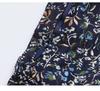 New Autumn Slim Floral Chiffon Dress for Women - Fashionable & Elegant Mid-Length Style
