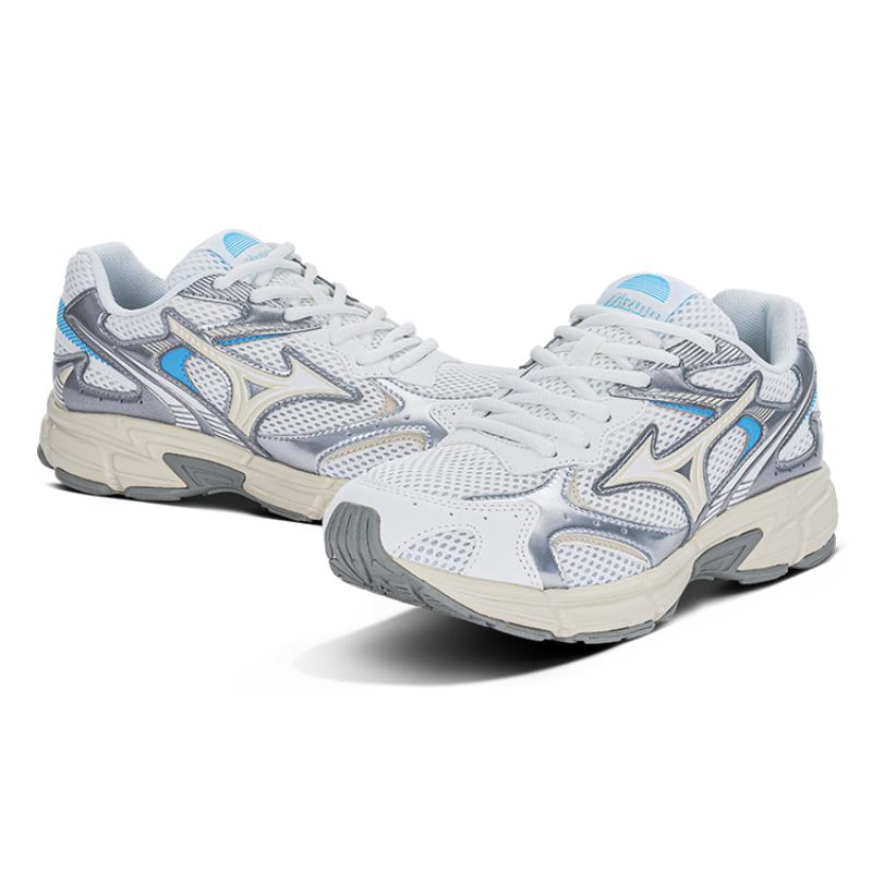 Mizuno Speed 2K Cushioning Abrasion Resistant Breathable Low top Running Shoes Unisex White Silver Blue Sneakers D1GH222918