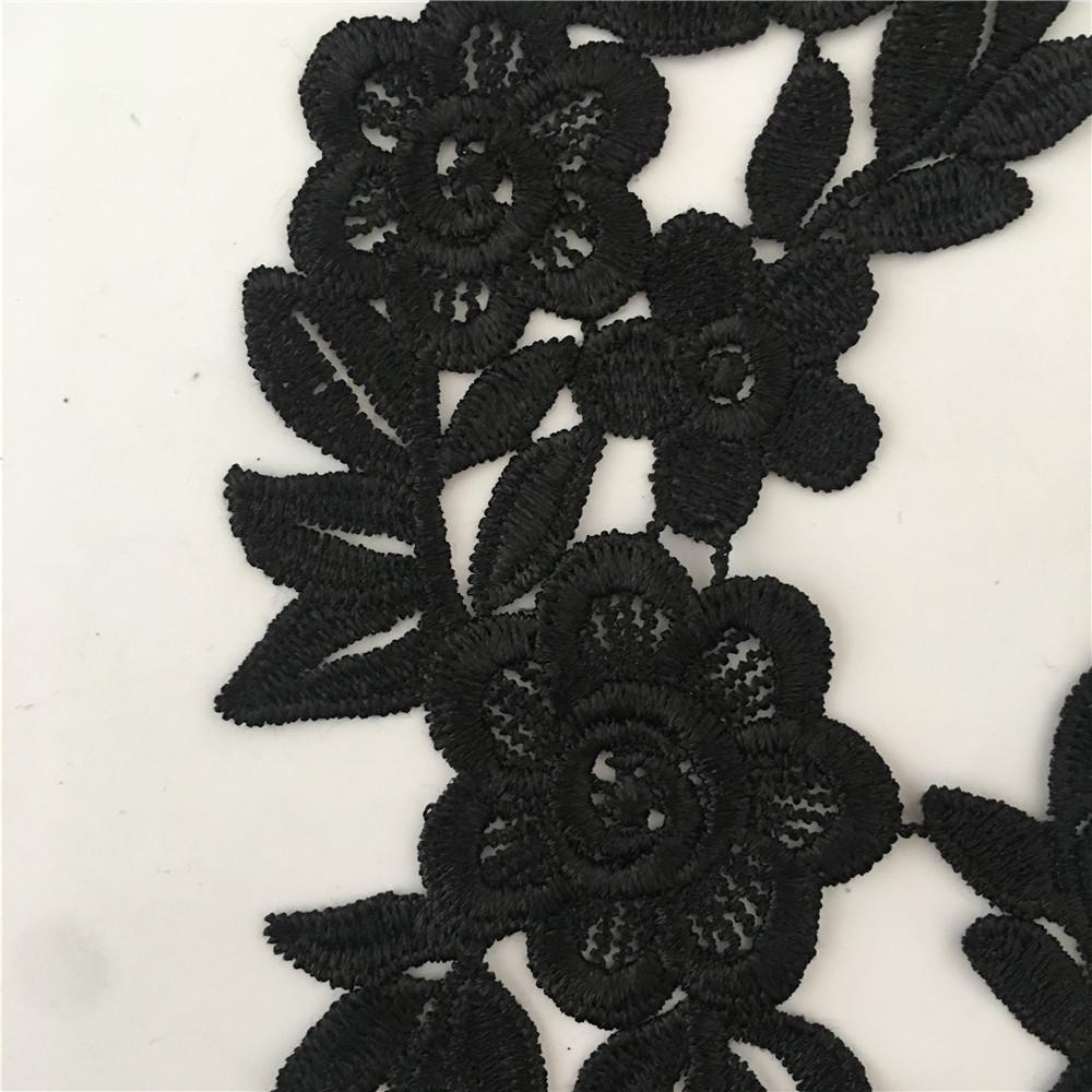 Diy Lace Polyester Pair Collar Lace, Embroidered False Collar Lace, Patch Sticker, Decorative Fabric Lace Sticker