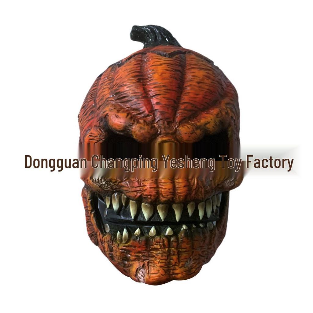 2021 Halloween Exorcist Demon Mask - Smiling White Face with White Eyes Horror Mask