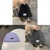 Knitted Hat For Men Women Winter Warmth With Embroidered Letters College Style