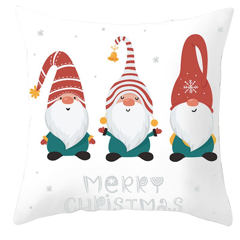 Faceless Santa Pillowcase Christmas Decoration Home  Gift Noel Navidad Happy New Year 2022 Cushion Cover