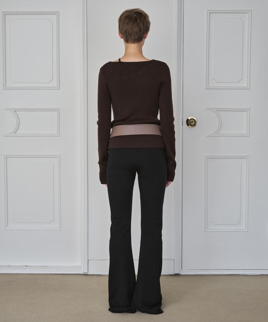 Simeteuligpeosenteu Basic Flare Leggings / Black