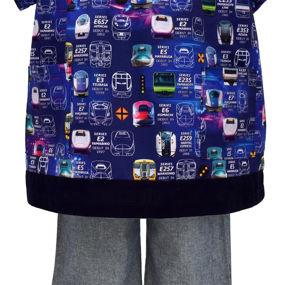 COLORFUL CANDY STYLE Short Sleeve Train Face Collection by JR Sizes Short Kindergarten Playwear for Product Number N1344610 Smock, (Licensed East) -