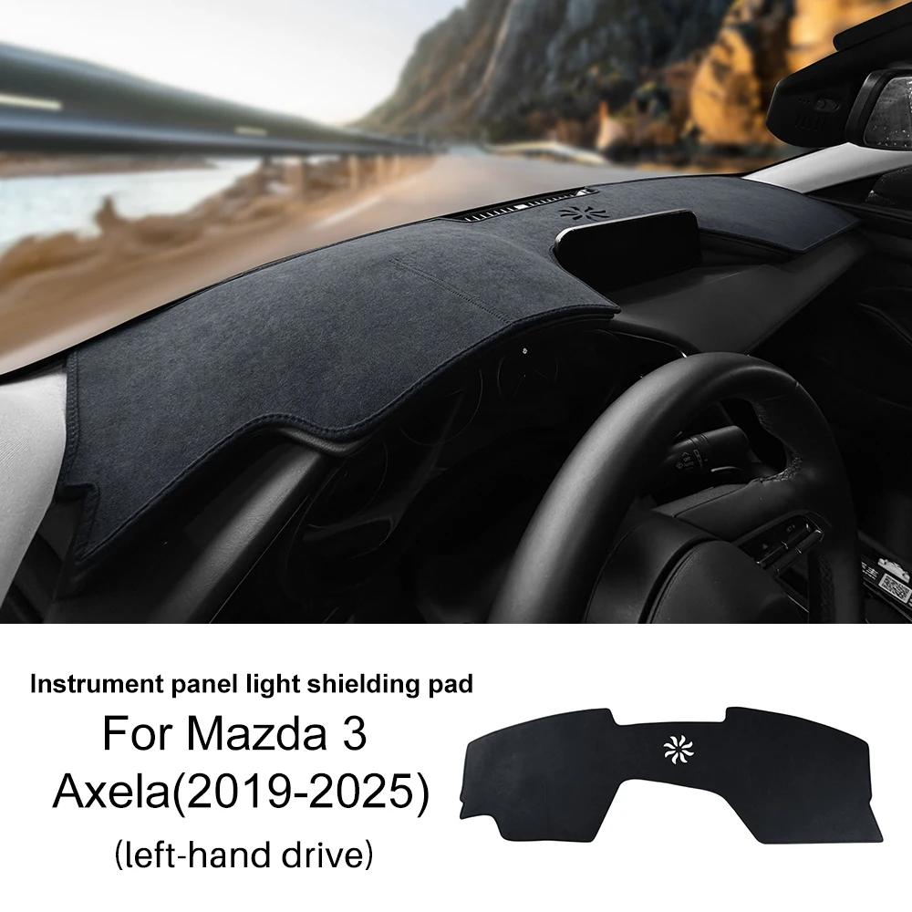 Flannel Dashmat Car Summer Sunshade Dashboard Mat For Mazda 3 Axela 2019 2020 2021 2022 2023 2024 2025 Carpet Pad Accessories