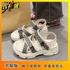 2025 summer new sandals women's Xiaoxiang student Velcro super fire flat bottom women's sneakers