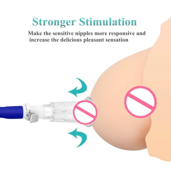 Stimulátor odsávání klitorisu Zvětšovač prsou Košíčky vakuové pumpy BDSM Sexuální hračky