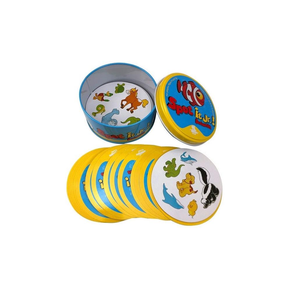 8+ Dobble spot it kaarten spel met dieren, alfabetten en cijfers