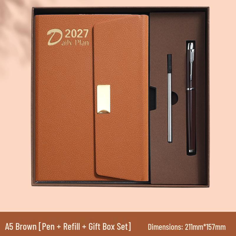 2027 Spanish-English Daily Planner & Journal Gift Set