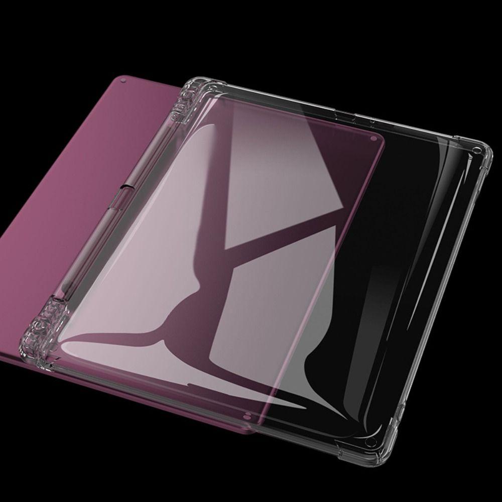 Měkké pouzdro z TPU pro čtečku e-knih s držákem na pero, odolné proti pádu, průhledné ochranné pouzdro s airbagem pro Kindle Scribe/Colorsoft 11 palců 2026