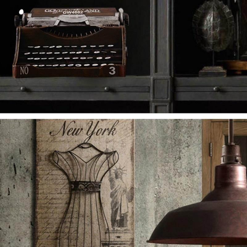 Retro Typewriter Decoration Creative Cafe Bar Decor Accessories Home Furnishing Iron Crafts