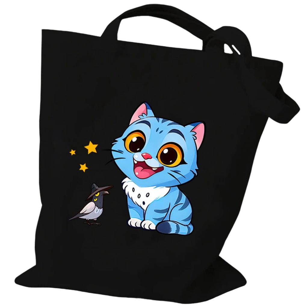 Hunters Surrounding Printed Canvas Shopping Tote Bag With Large Capacity