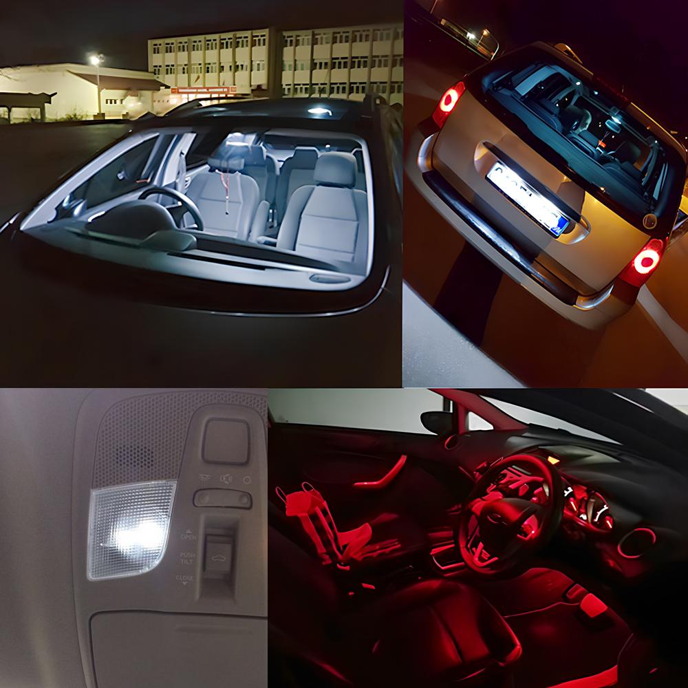 T10 RGB 12Led 15Led 24Led 36Led Car Led Remote Control Rgb Car Led Panel Interior Auto Lights Reading Dome Festoon BA9S Adapter DC 12v Light