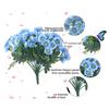 Artificial Flower Door Basket Wreath Cascading Green Leaves Branches Realistic Look UV Resistant Faux Flower Home Decor