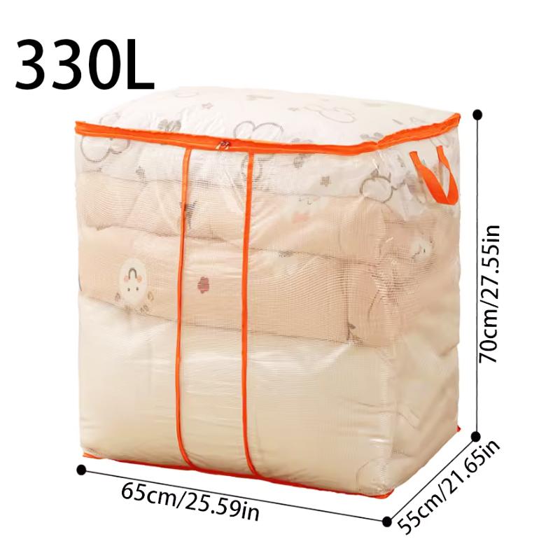1PC Clothing Storage Bag, Large Capacity Foldable Waterproof And Dustproof Storage Bag, Household Transparent Storage Bag