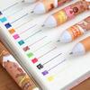 6Pcs Cute Capybara Retractable Ballpoint Pen Set Cartoon Multicolor Pens Kawaii School Office Stationery Drawing Gift