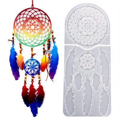 Dream Catcher Resin Mold Dream Catcher Resin Keychain Mold Resin Cast Mold Is Easy To Disassemble  Jewelry Pendant