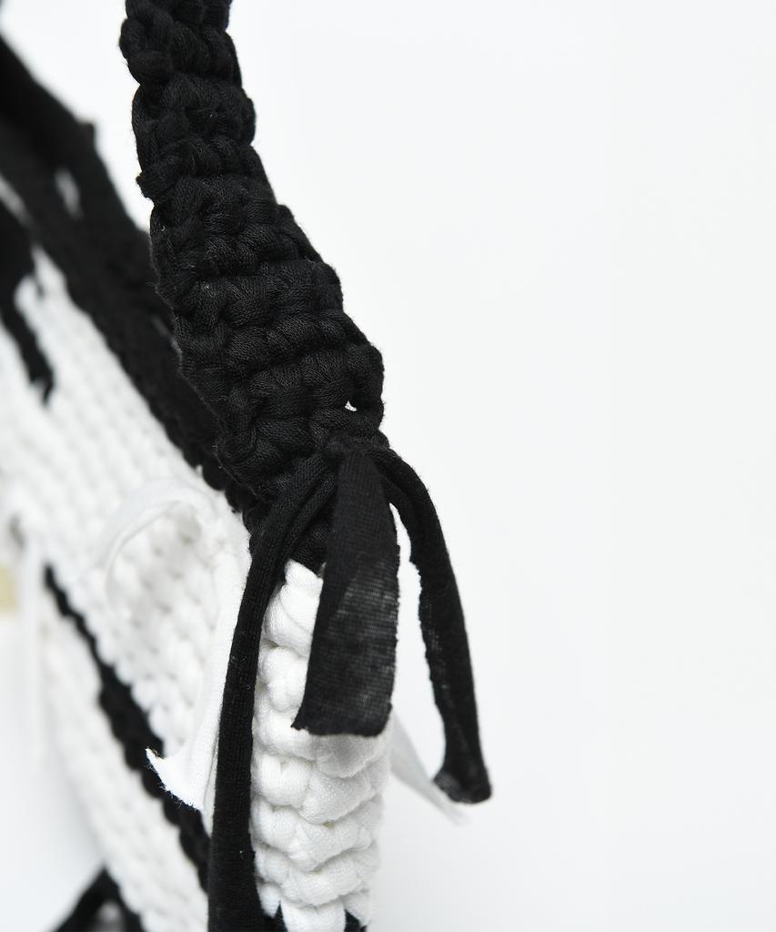 Limelike Becky Knit Bag_Black White