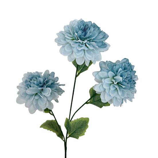 Durable Silk Fabric Flowers Artificial 3 Head Dahlia Flowers, Realistic Floral Arrangement, Props for Photography Adjustable Fake Home Decor
