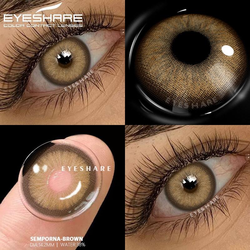 1 Pair Color Contact Lenses for Eyes Cosmetics Blue Contact Lenses Brown Natural Contact Lens Gray Pupils Green Contacts