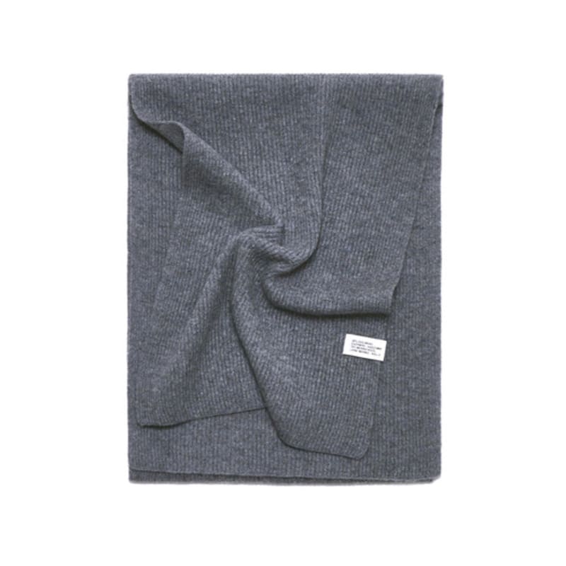 Velsey Cashmere Blended Lip Muffler [GREY]