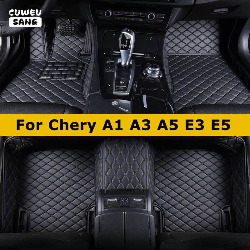 

CUWEUSANG пользовательские автомобильные коврики для Chery A1 A3 A5 E3 E5 авто ковры ноги Coche аксессуары