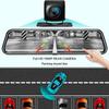 10'' Touch Screen Car Stream Media Dashcam DVR 1080P Dual Lens IPS Rearview Mirror Dash Camera Night Vision Video Recorder
