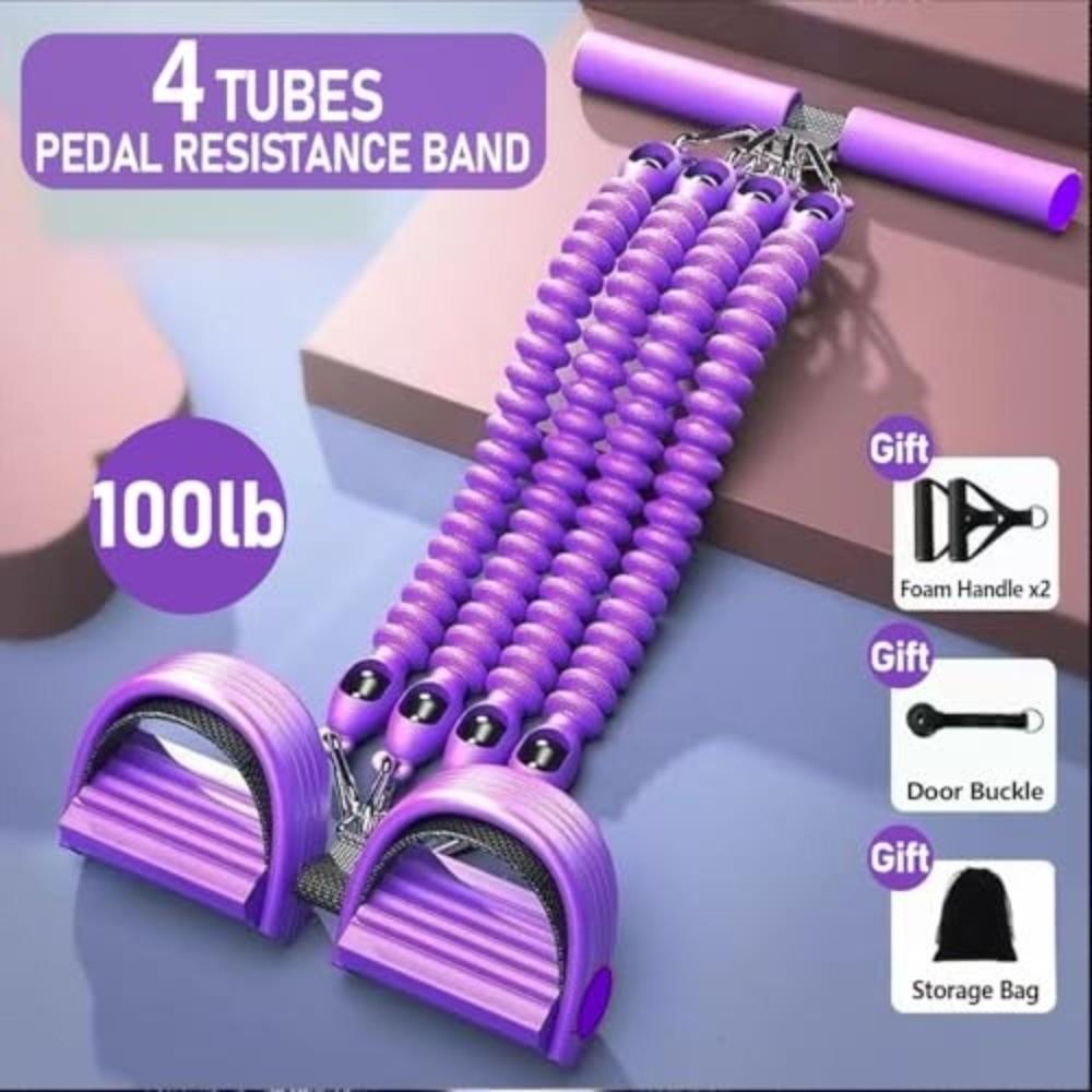 Non-Slip Foot Pedal Resistance Band Multifunction Home Gym Equipment  for Men Women