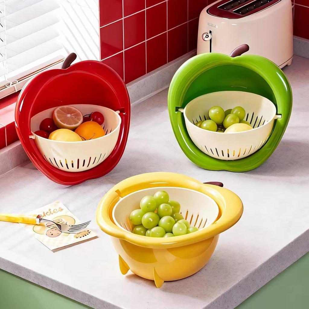 Vertical Fruit-Shaped Draining Basket - Cute, Thickened Kitchen Storage for Home Use