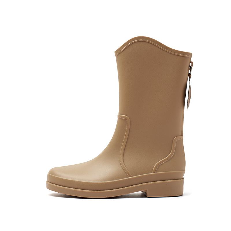 Augustine Tall Rain Boots Women's 2025 New Summer Fashion Long Rain Shoes Ins Thick-soled Rain Boots