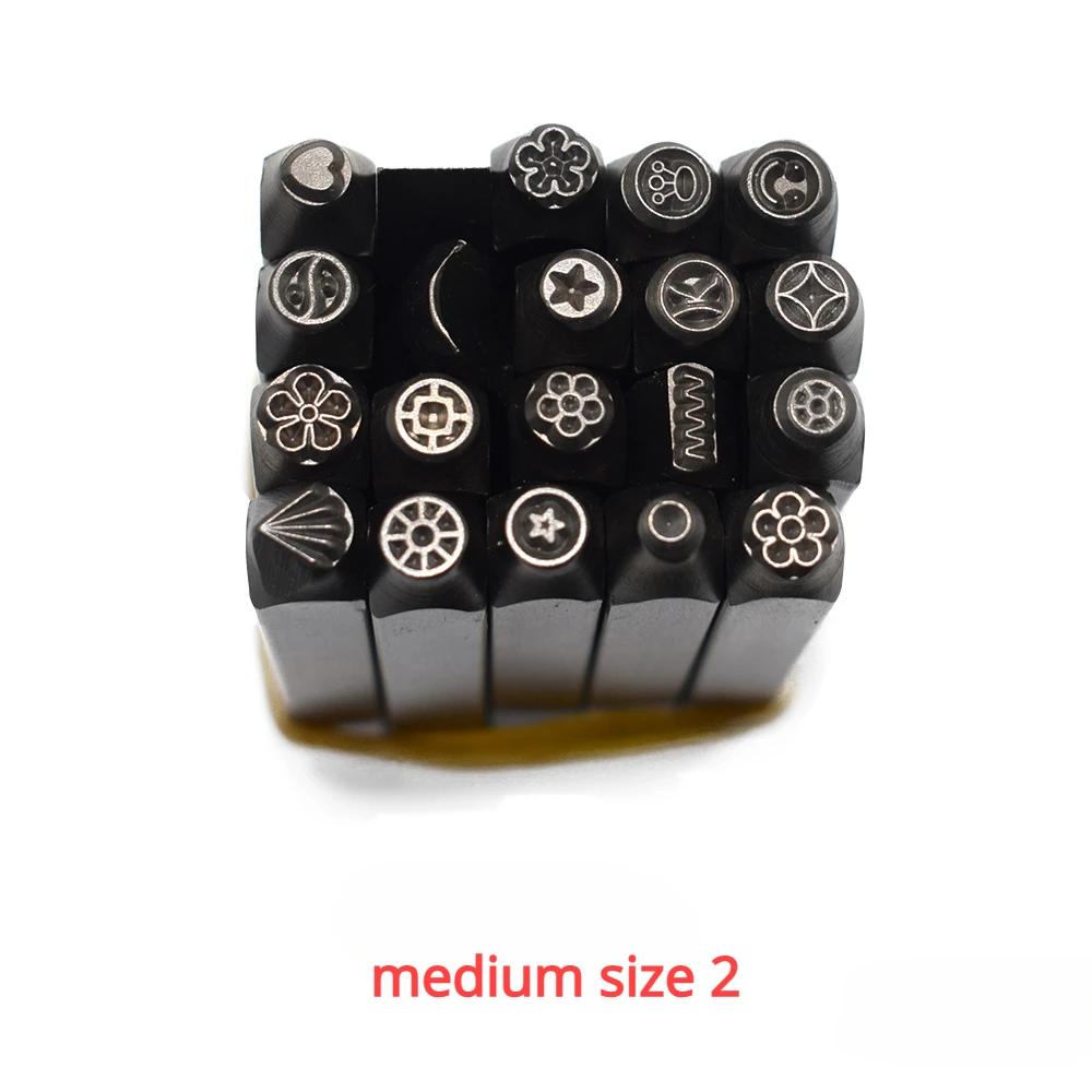 20PCS Design Jewelry Metal Stamp Steel Punch Tool for Beading & Jewellery Making Tool