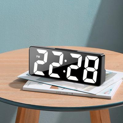 Multi-function Digital Alarm Clock Temperature Date Snooze Night Mode 12/24H LED Desk Clock