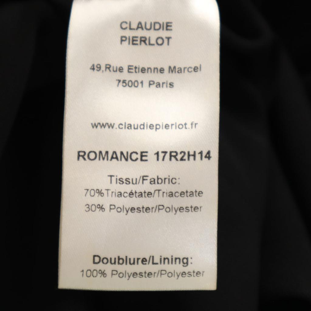 Claudie Pierlot Five-quarter Sleeve Ruffled Hem Knee-length Dress 36 Women Used