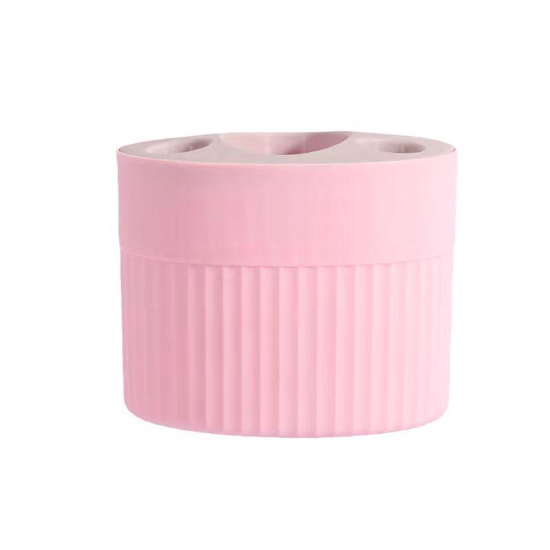 

1 шт. Простой и стильный пластиковый органайзер для зубных щеток и зубной пасты - отдельно стоящий держатель для зубных щеток для аксессуаров для ванной комнаты розовый