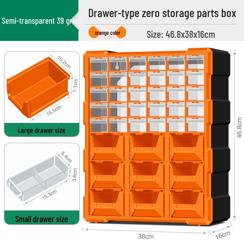 Parts Storage Cabinet with Drawers for Electronics, Hardware, & Screws