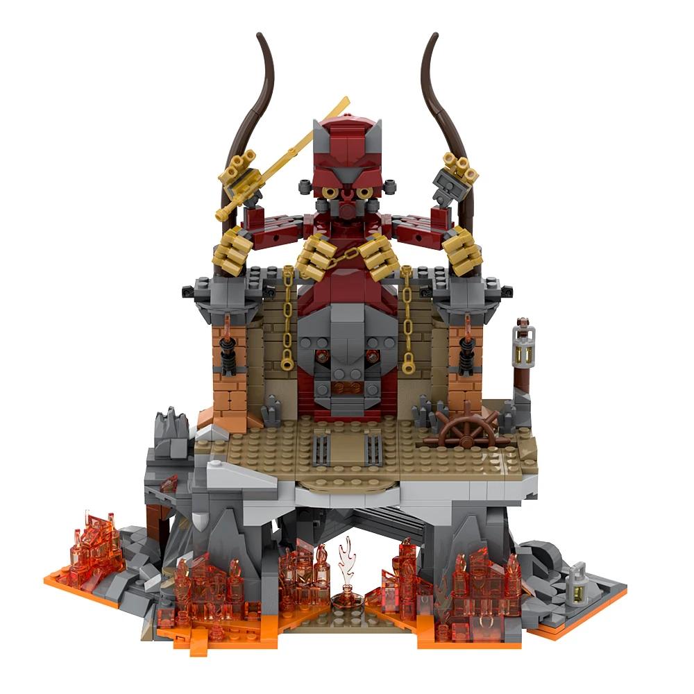 MOC Raiders of The Lost Ark Stones Bricks Movie Indiana Jones Temple Building Blocks