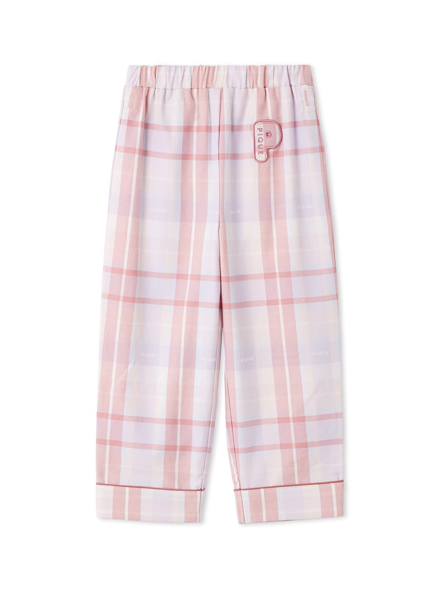 

Клетчатые длинные брюки PKFP255348PNK120 [ДЕТСКИЕ] розовый