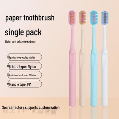 Premium Soft-Bristle Toothbrush Family Pack - Gentle Nylon Brush for Sensitive Gums, Ideal for Home Use by Students, Men, and Women