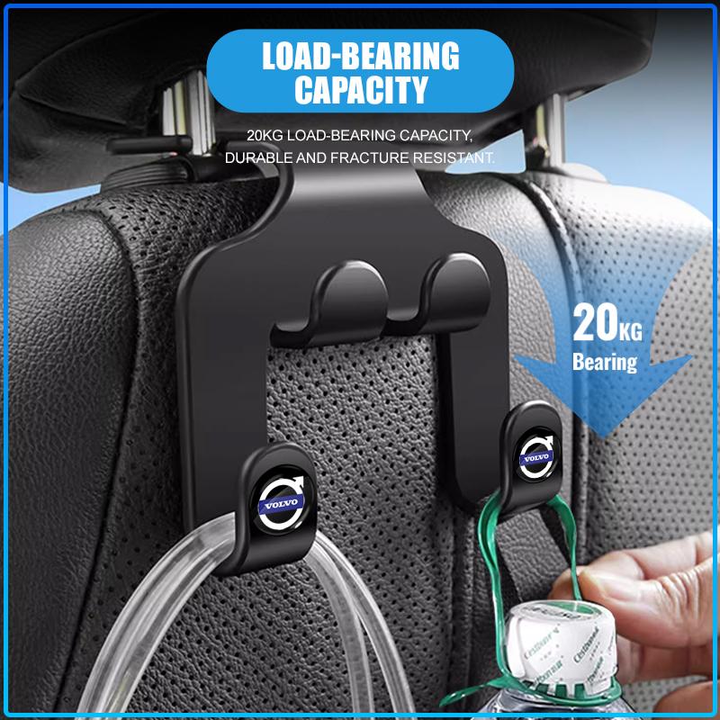 Car Seat Headrest Hook multifunctional Storage Mobile Phone Holder For Volvo Rdesign XC90 S60 XC60 V70 S80 S40 V50 V40 V60 C30 S70