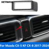 For Mazda CX5 CX-5 KF CX8 CX-8 2017- 2024 Carbon Fiber Warning Light Lamp Switch Door Lock Switch Trim Interior Accessories