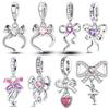 Bow Pendant With A Girlish Heart Copper Colors For Charms Copper Colors Original Bracelet For Jewelry Making