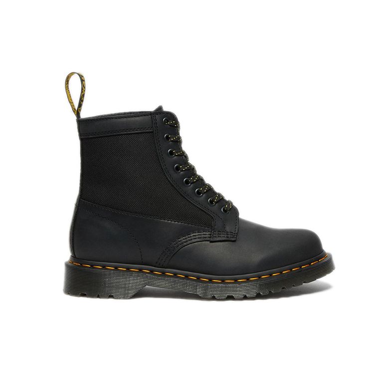 Dr. Martens 1460 Panel Round Toe Lace-Up Short Boots Unisex Boots Black Yellow 26912001