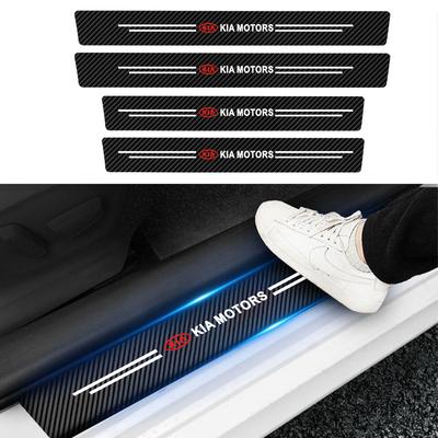 Car Door Sill Plate Sticker Anti-scratch Strip for Ceed Carnival Sportage 4 Picanto Bongo 3 Soul Rio Ray Auto Accessories