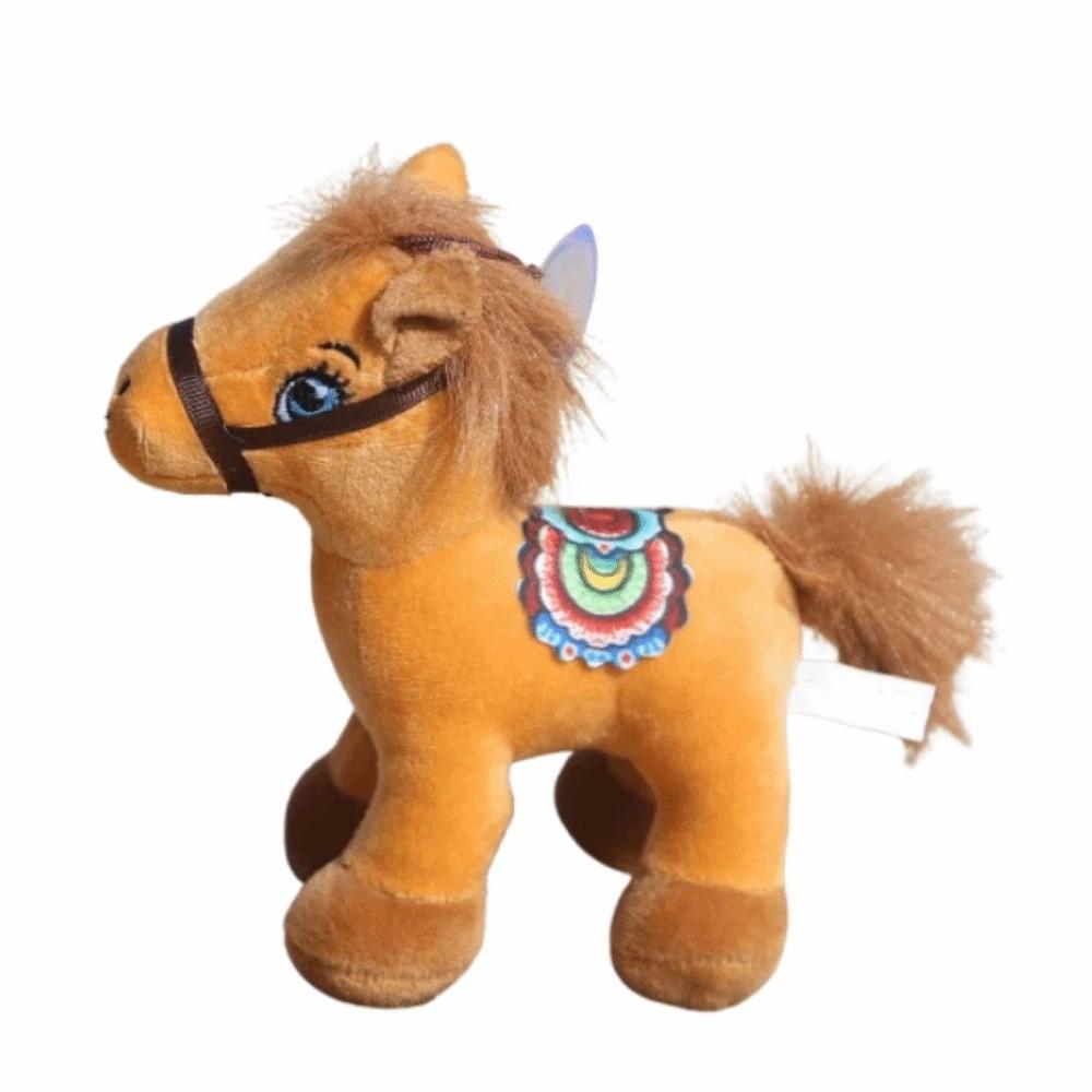Cute Horse Plush Doll Toys Soft Mini Horse Keychain  Backpack Pendant