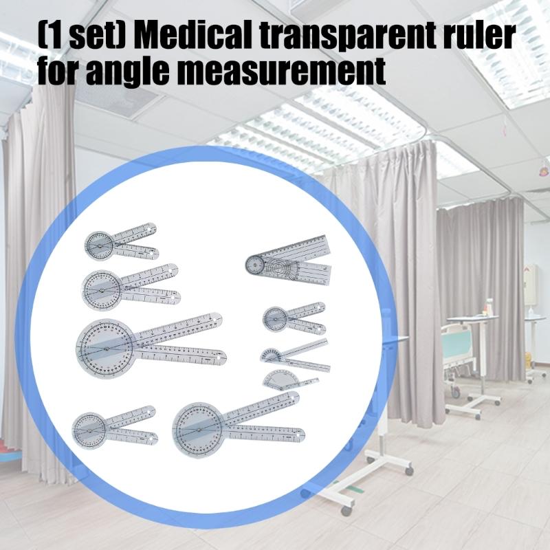 Lightweight And ABS Transparent Ruler Protractor With Easy Read Scale For Medicinal Professional In Rehabilitation Centers
