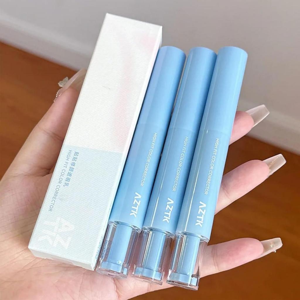 AZTK High Fit Color Corrector Liquid Concealer Pen Highlighter Stick Brightener Contouring Moisturizing Lightweight Powder Cream