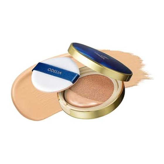 ODELIA Luminous Fit Cushion Foundation (01 Natural Beige) / 30s 40s 50s 60s / Coverage power / Moisturizing / Serum ingredients / Sunscreen Sunscreen